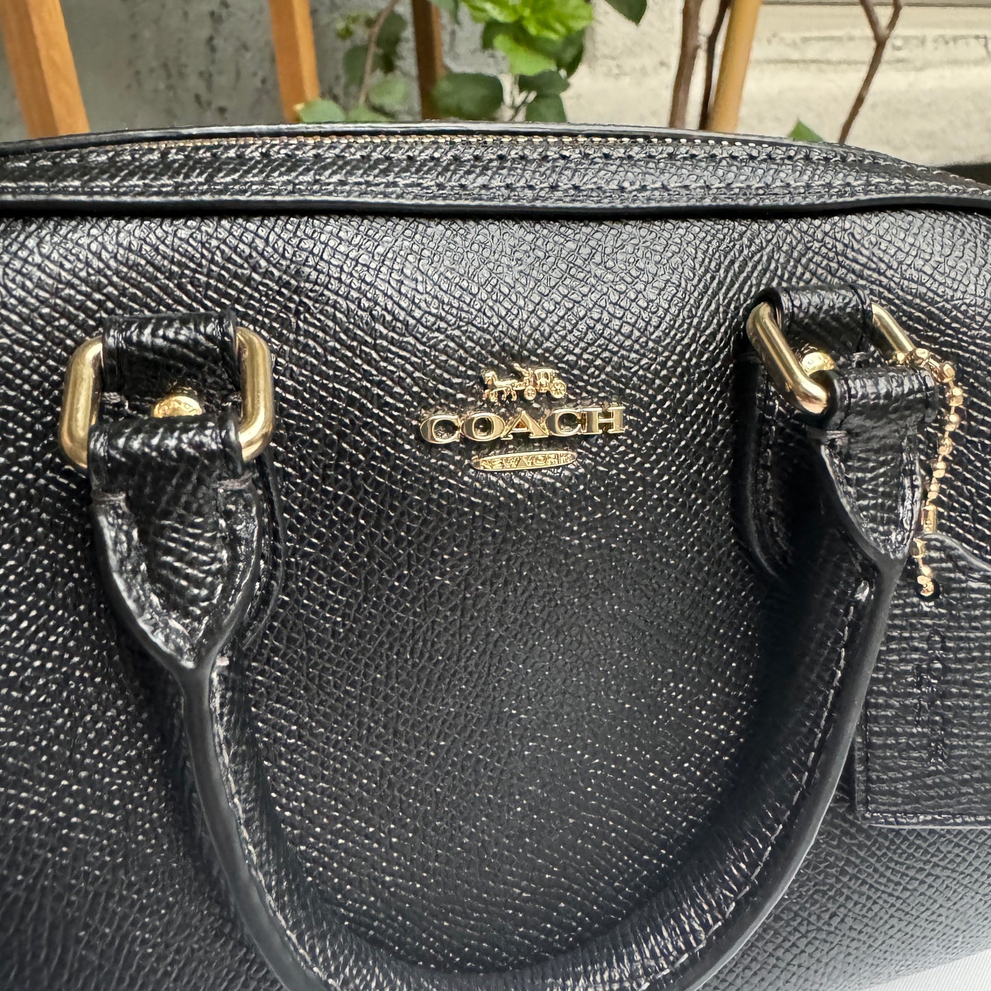 Coach Mini Rowan Leather Boston Crossbody