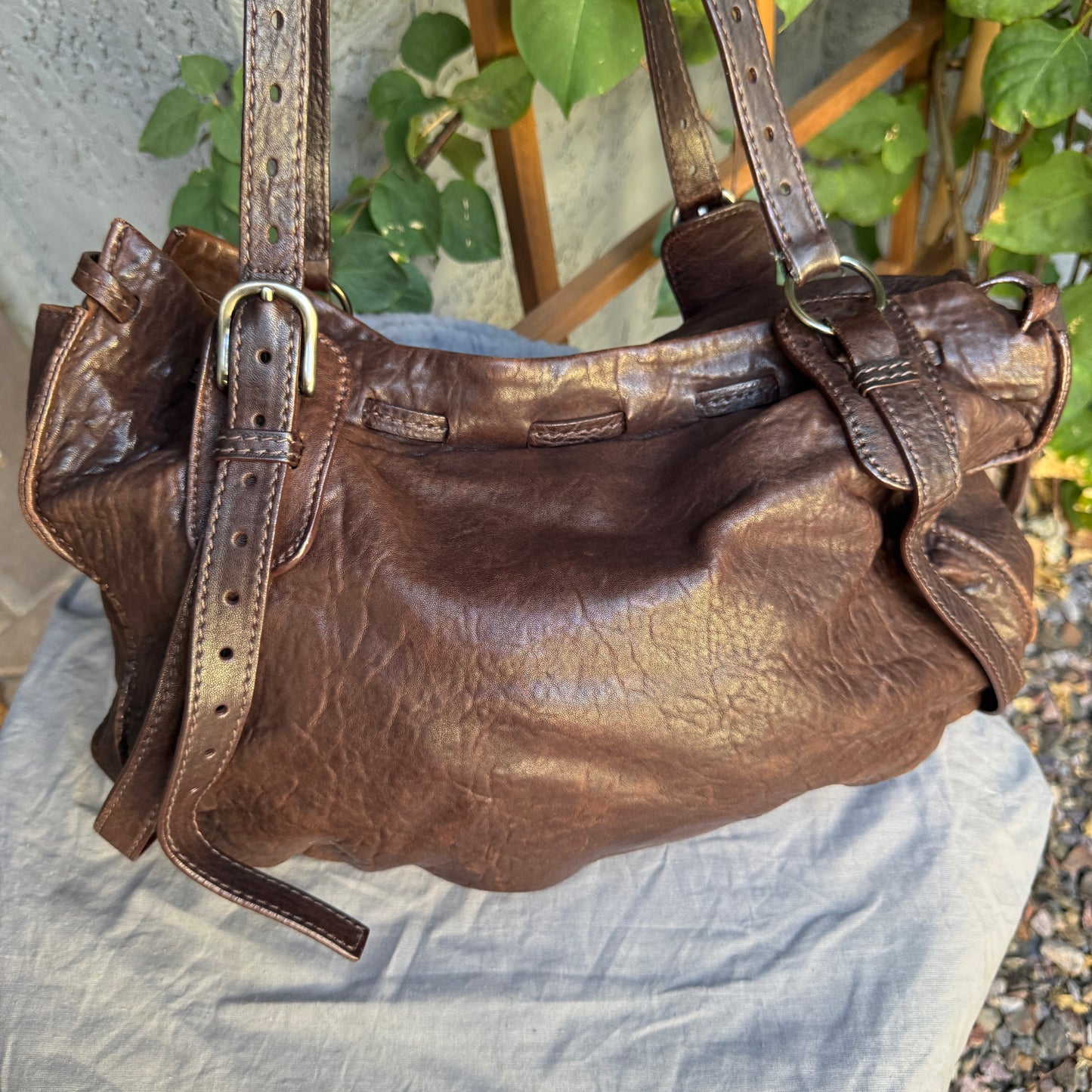 Miu Miu Leather Joie Hobo Shoulder Bag