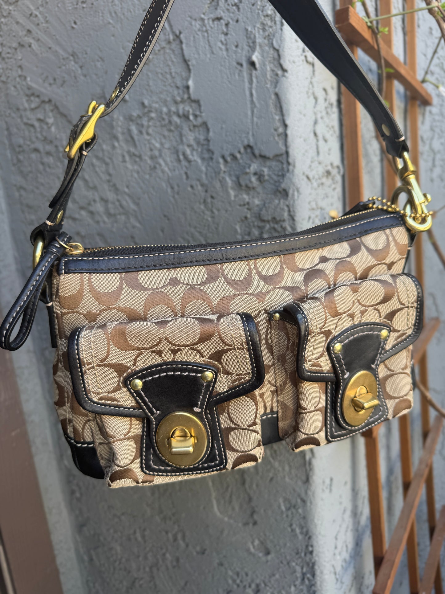 Coach Legacy Signature Shoulder Bag