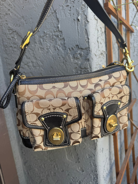 Coach Legacy Signature Shoulder Bag