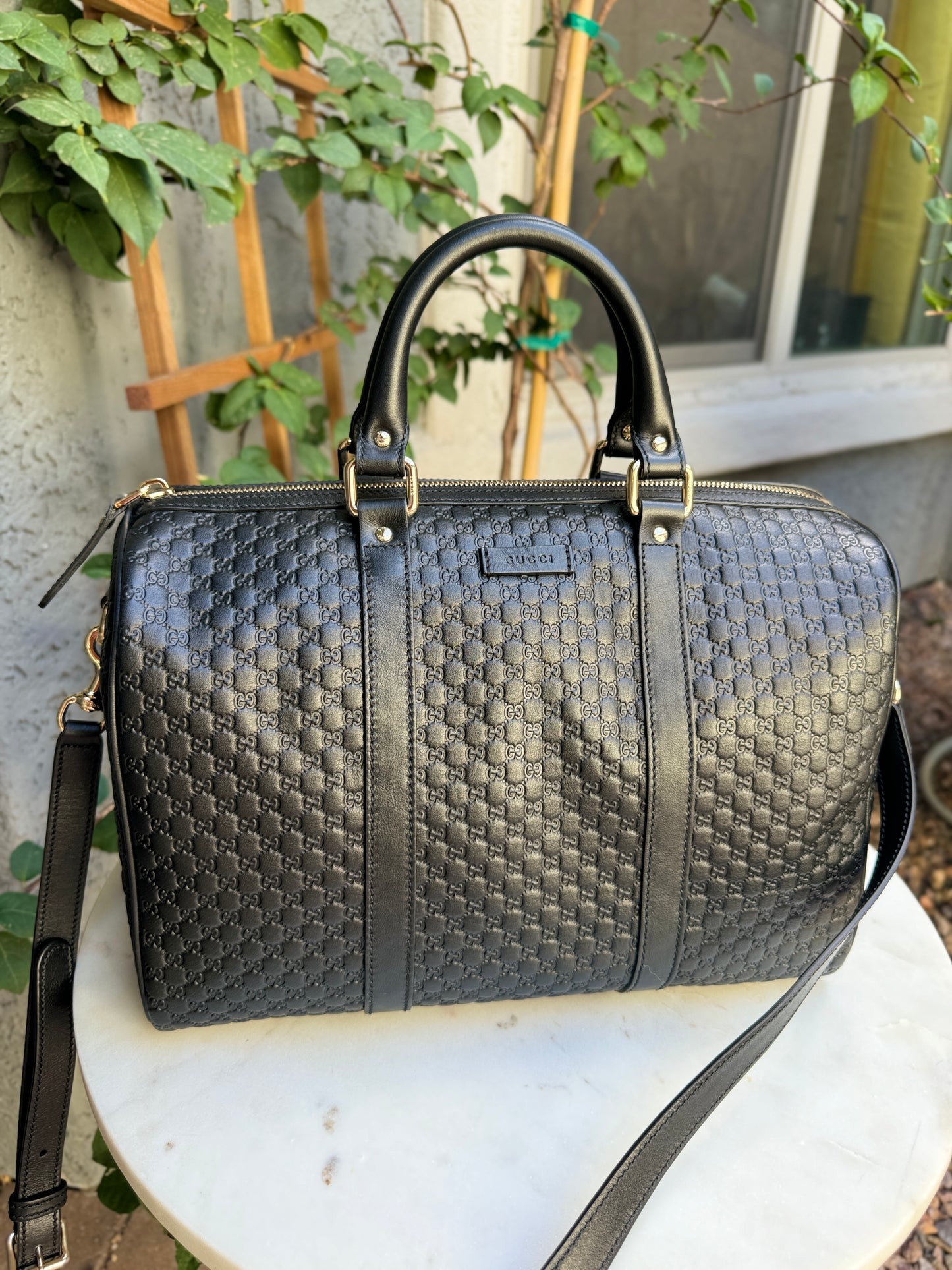 Gucci Microguccissima Boston Bag