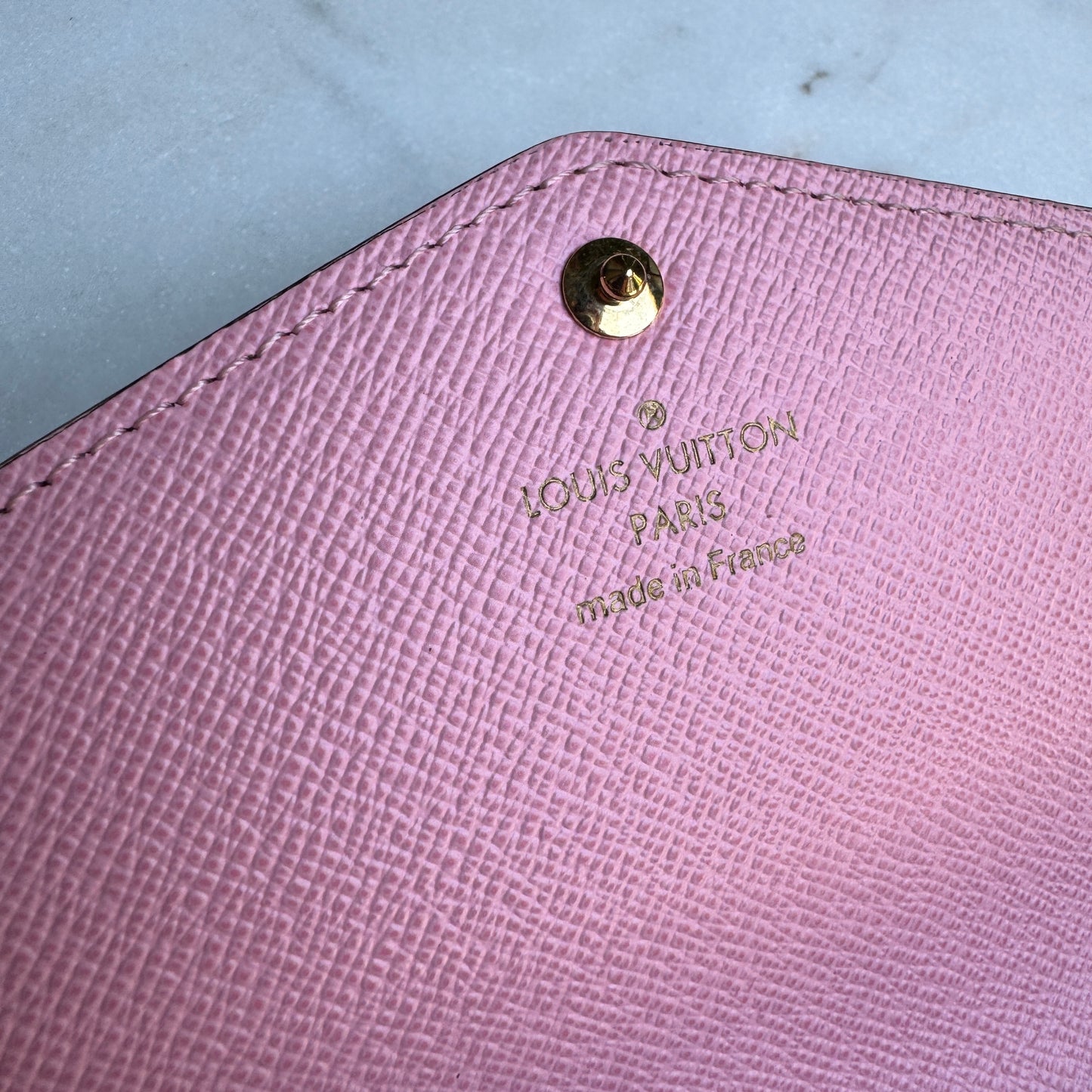 Louis Vuitton Limited Edition Studded Damier Ebene Sarah Wallet