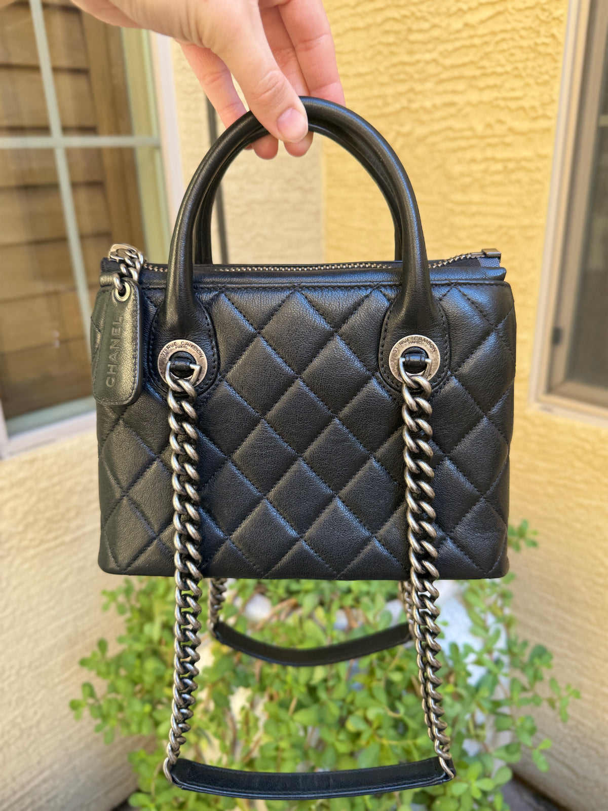 Chanel Quilted Leather Small Boy Tote