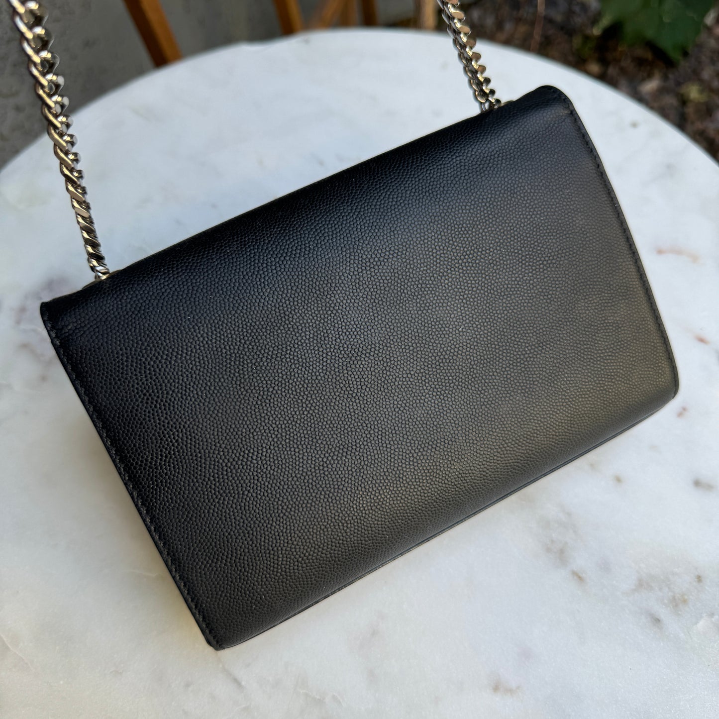 Saint Laurent Kate Grain De Poudre Crossbody