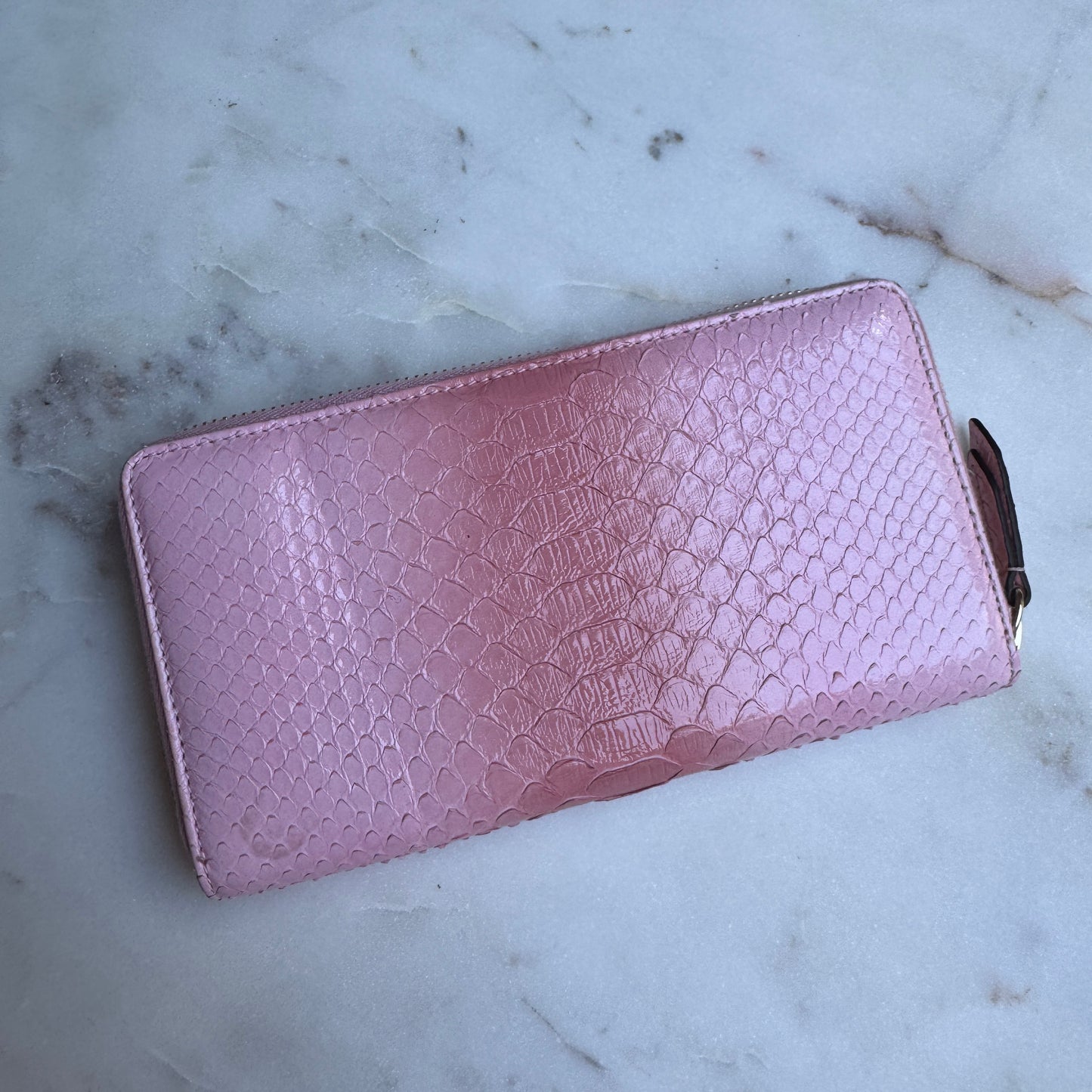 Gucci Ombré Python Zippy Wallet
