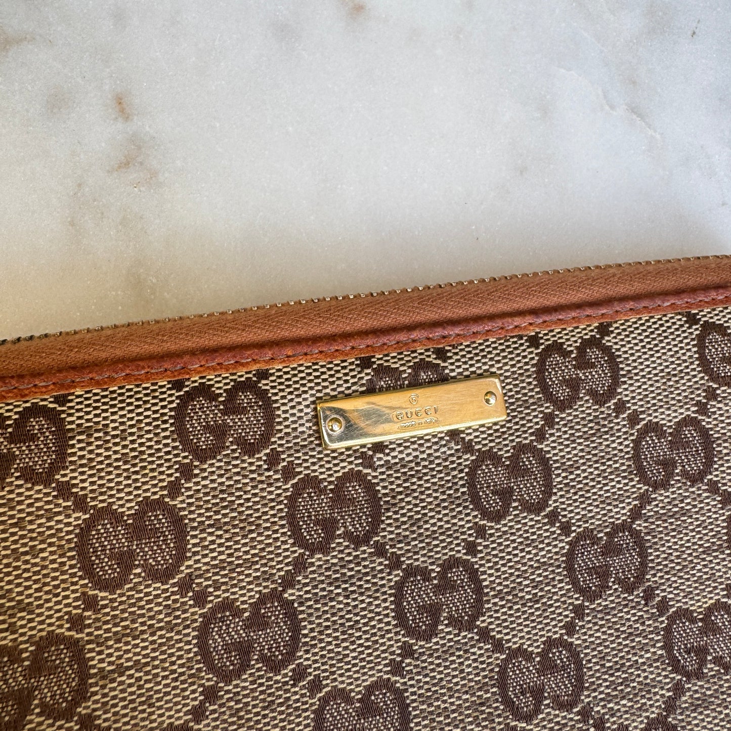 Gucci GG Canvas Long Zippy Wallet