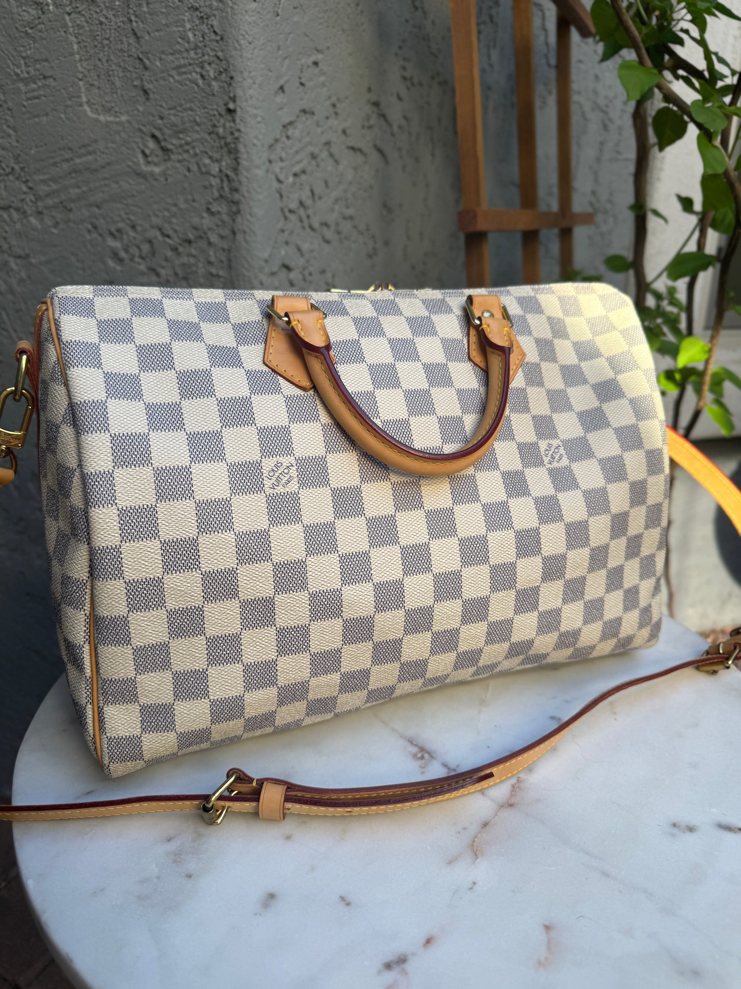 Louis Vuitton Damier Azur Speedy Bandouliere 35