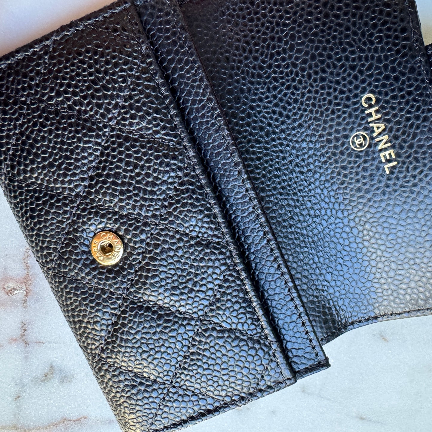 Chanel Caviar Classic Flap Card Holder Wallet