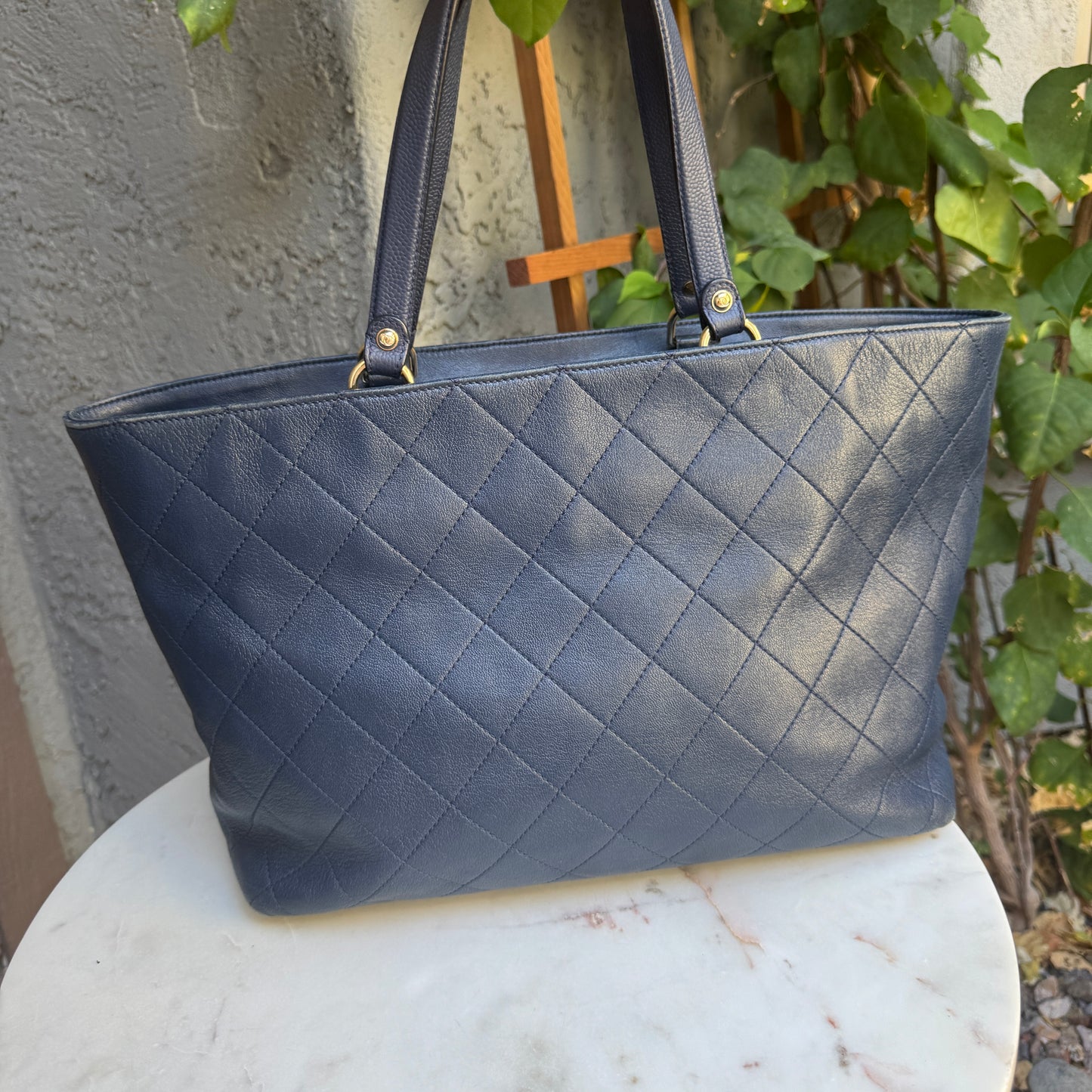 Chanel Calfskin & Caviar Daily Round Tote
