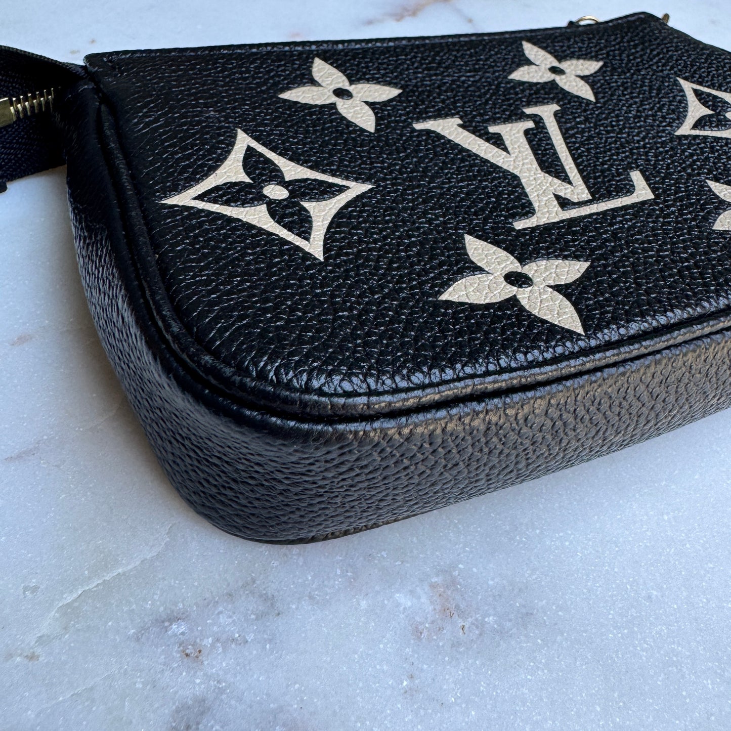 Louis Vuitton Monogram Empreinte Giant Bicolor Mini Pochette Accessoires