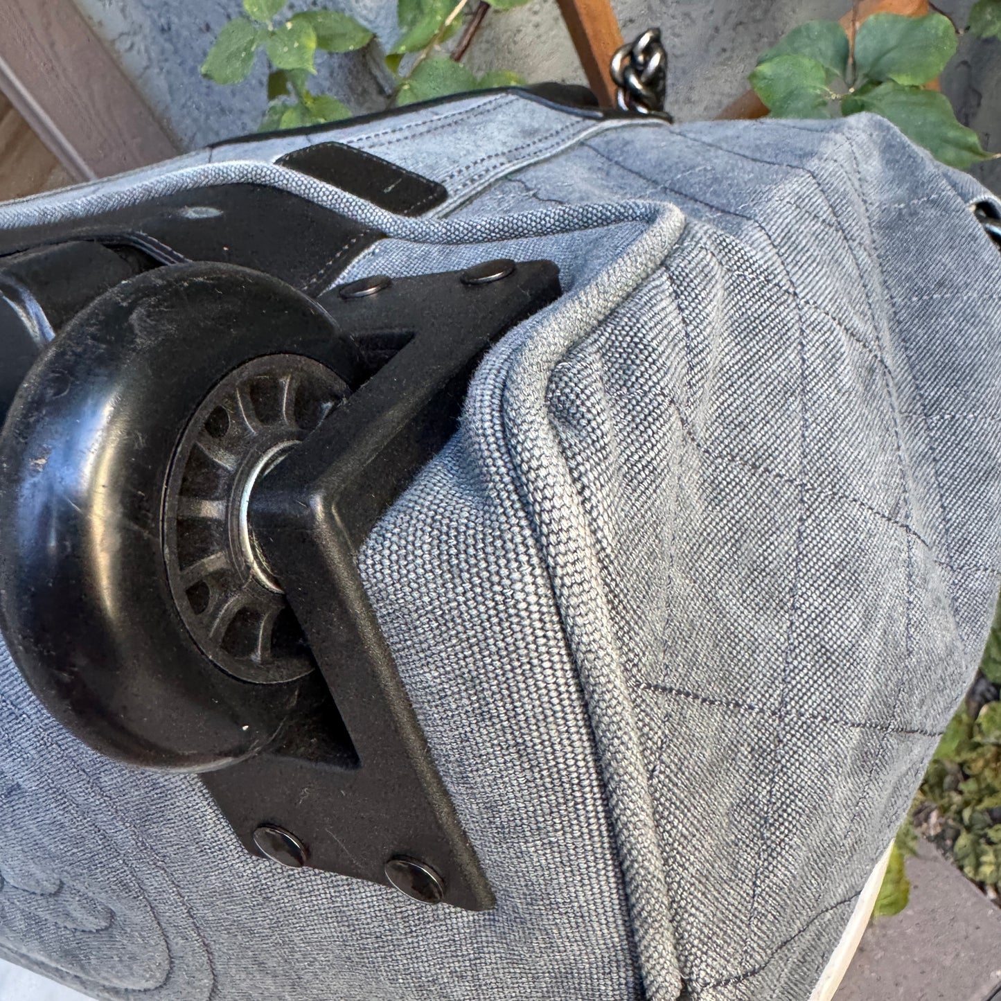 Chanel Street Style Weekender Coco Carryon Trolley Luggage Bag