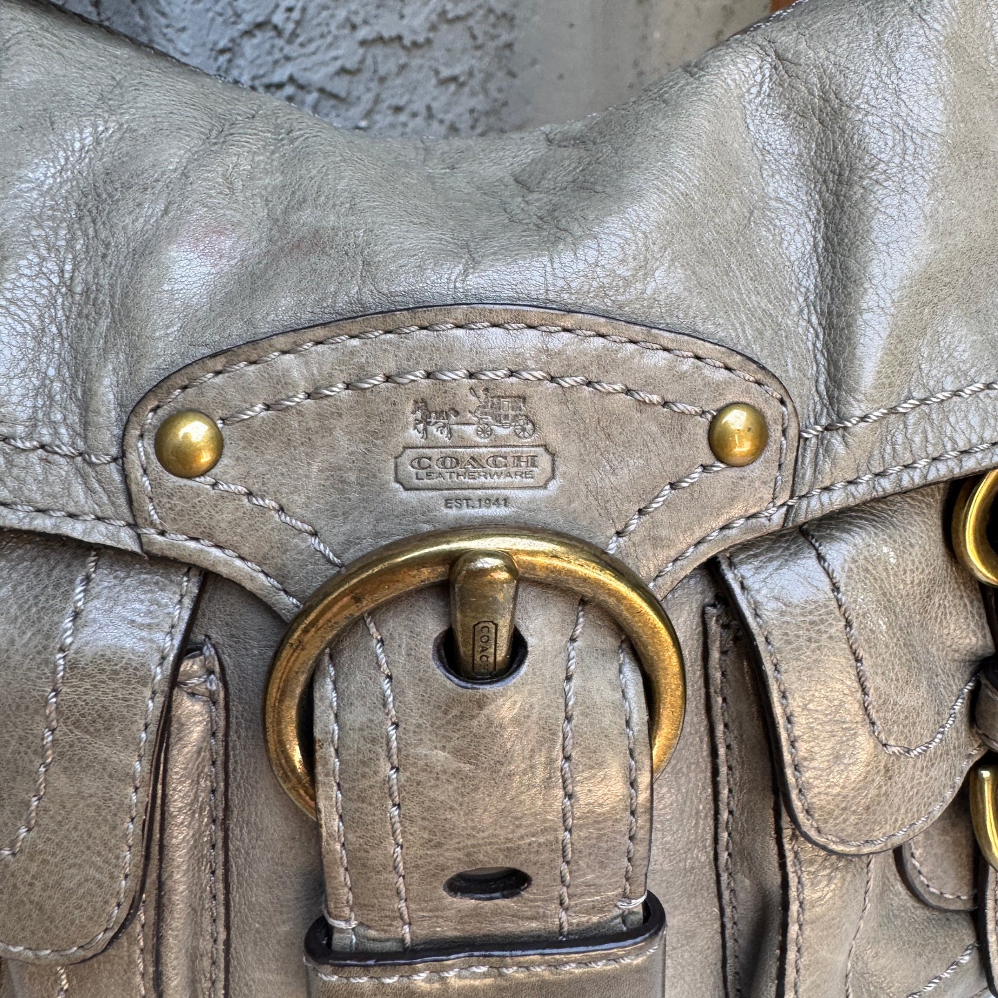 Coach Leather Legacy Garcia Hobo Shoulder Bag