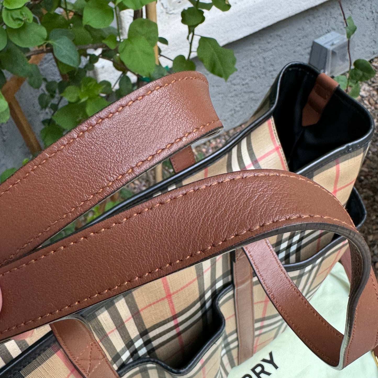 Burberry Parker Vintage Check Diaper Bag