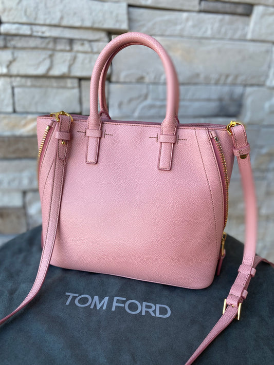 Tom Ford Jennifer Small Trap Calfskin Tote Bag
