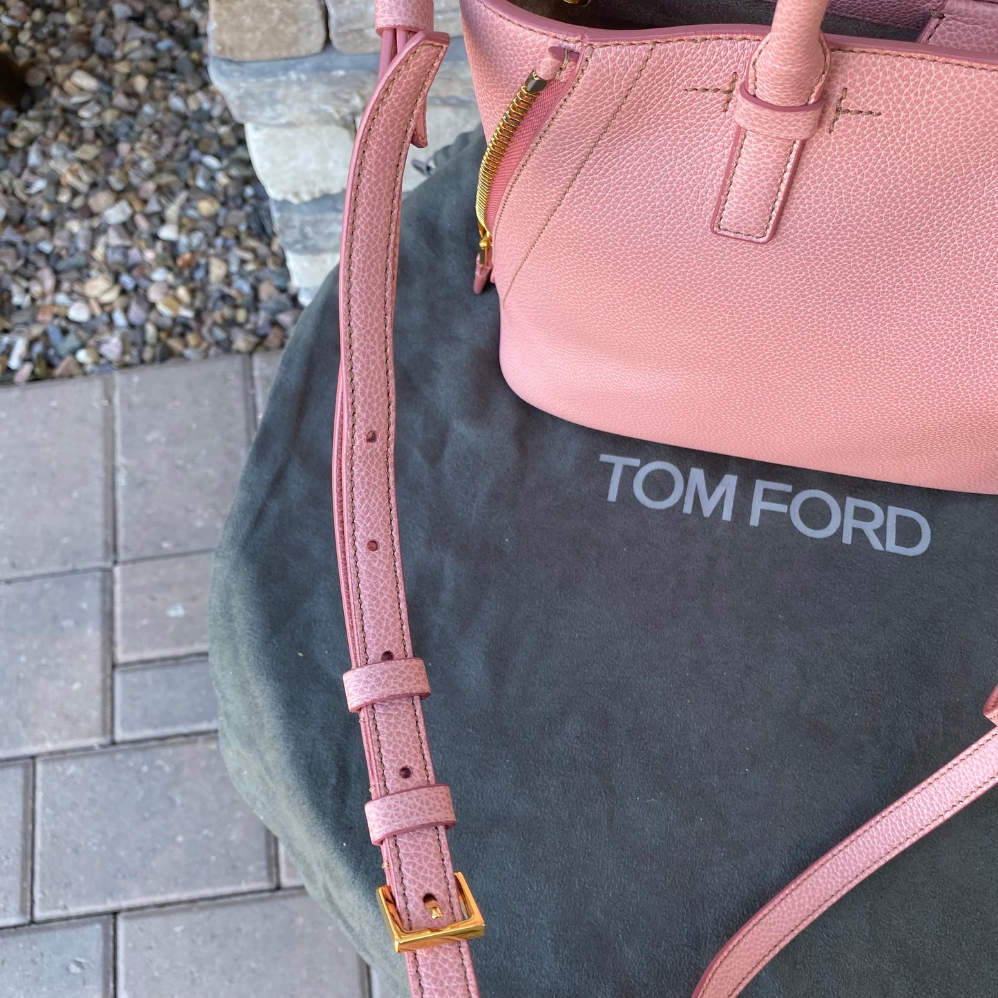 Tom Ford Jennifer Small Trap Calfskin Tote Bag
