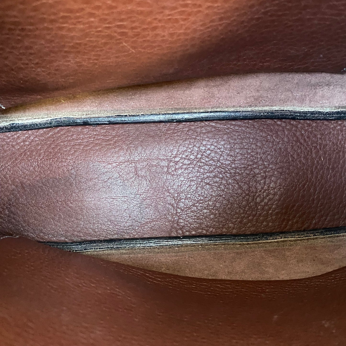 Hermès Tsako Marron Fonce Clemence Leather Shoulder Bag