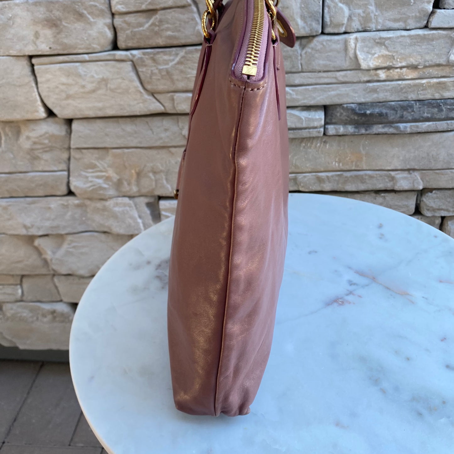 Louis Vuitton Cuir Boudoir Lockit Chain Bag