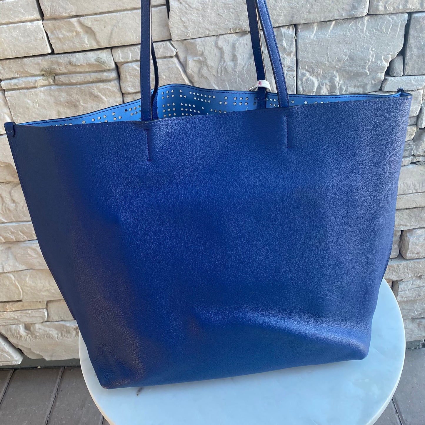 Christian Dior Cannage Perforated Dioriva Shopping Tote
