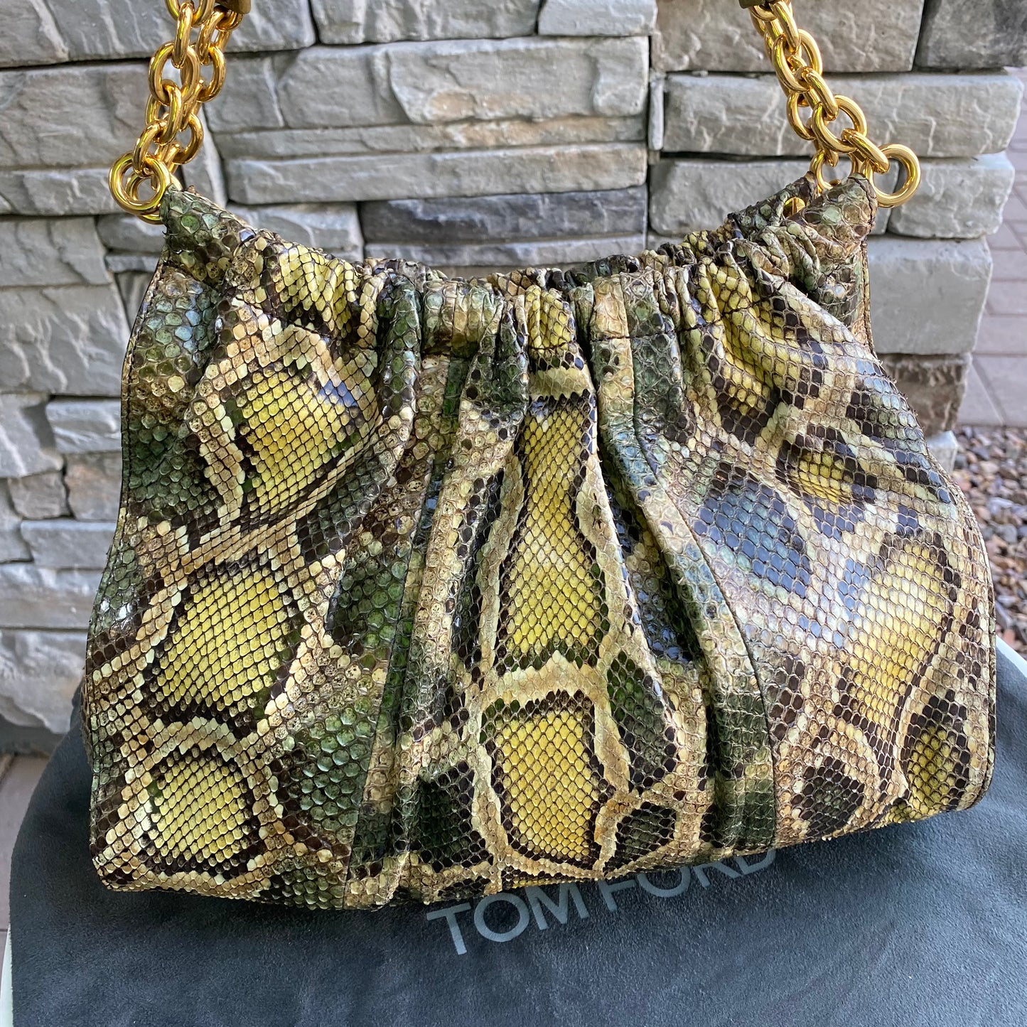 Tom Ford Python Carine Shoulder Bag