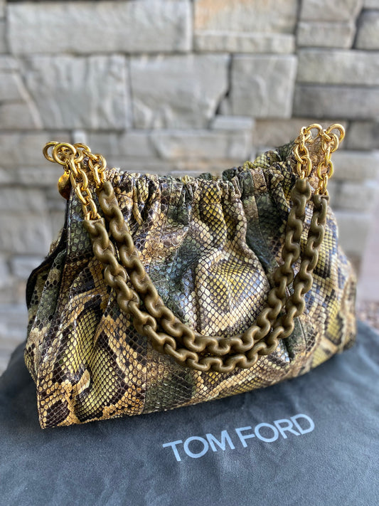 Tom Ford Python Carine Shoulder Bag