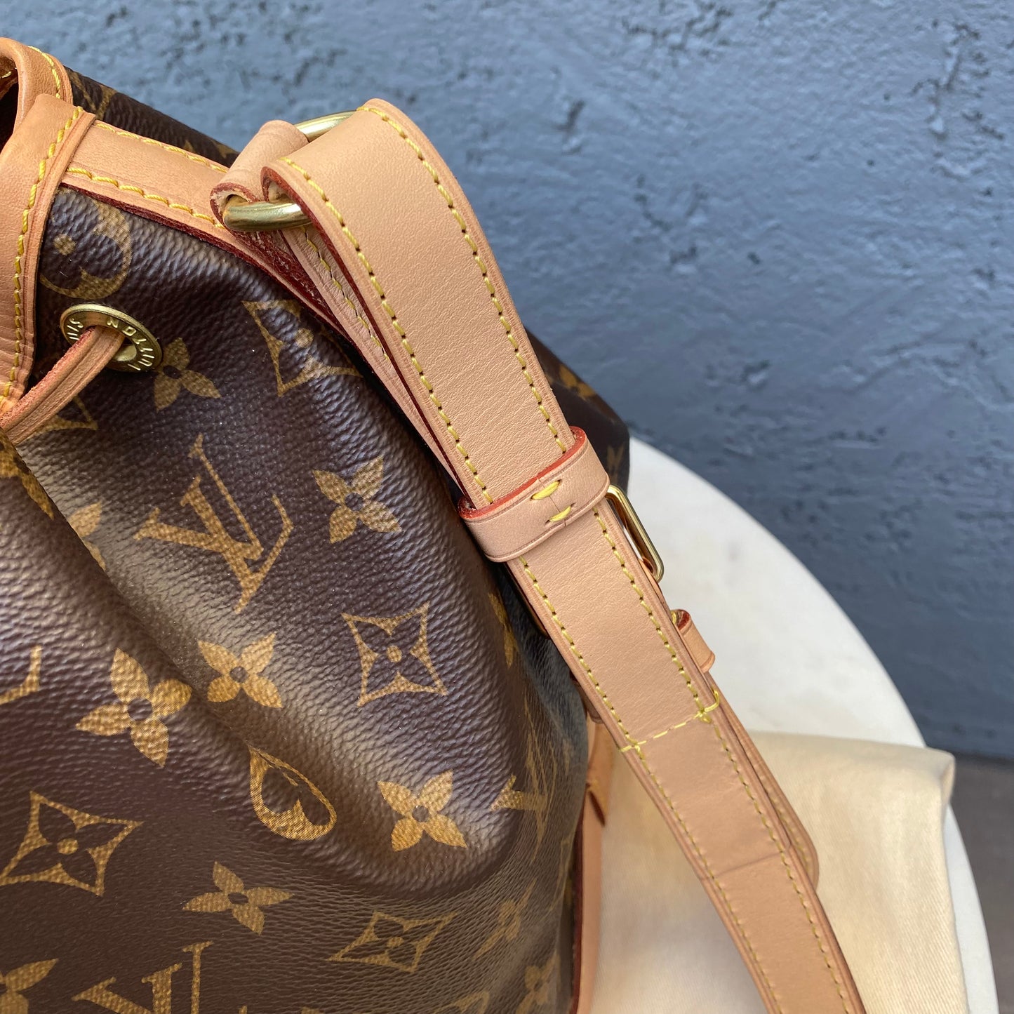 Louis Vuitton Petit Noe Monogram Bucket Bag