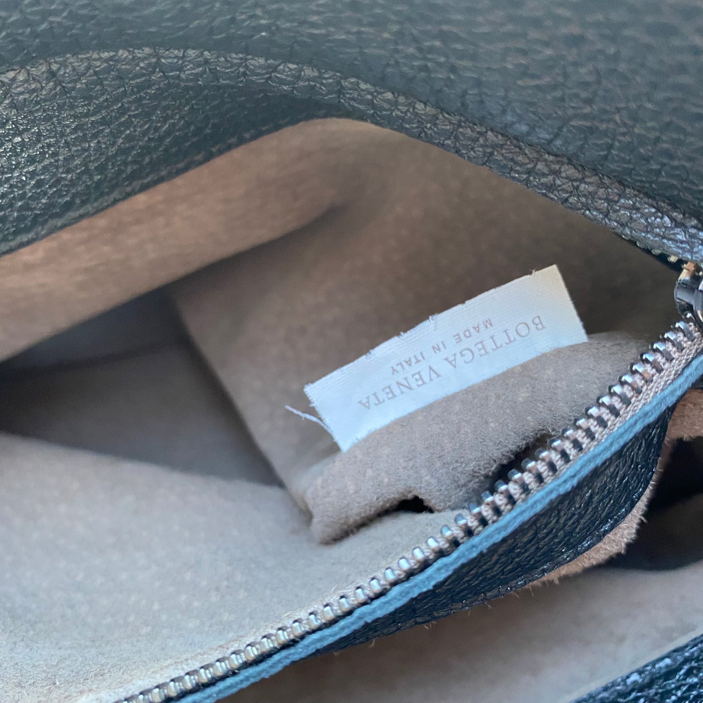Bottega Veneta Roma Triple-Compartment Pebbled Leather Intrecciato Tote Bag