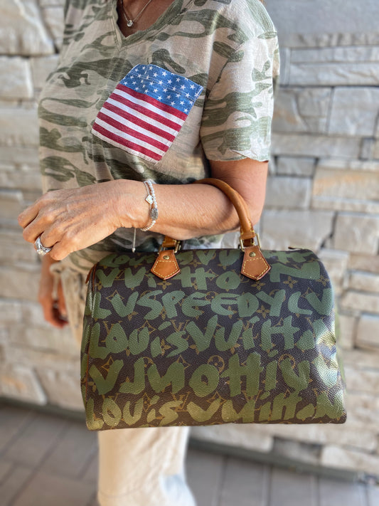 Louis Vuitton Graffiti Monogram Speedy 30