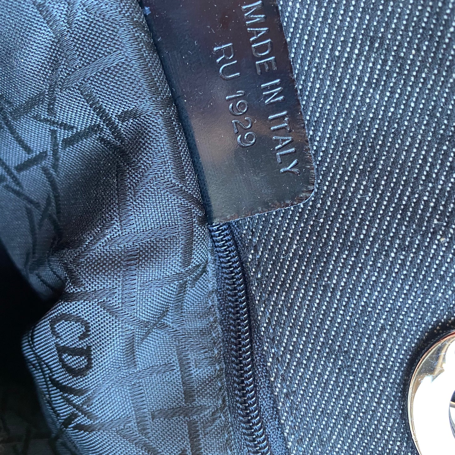 Christian Dior Denim Cannage Large Soft Lady Dior Tote