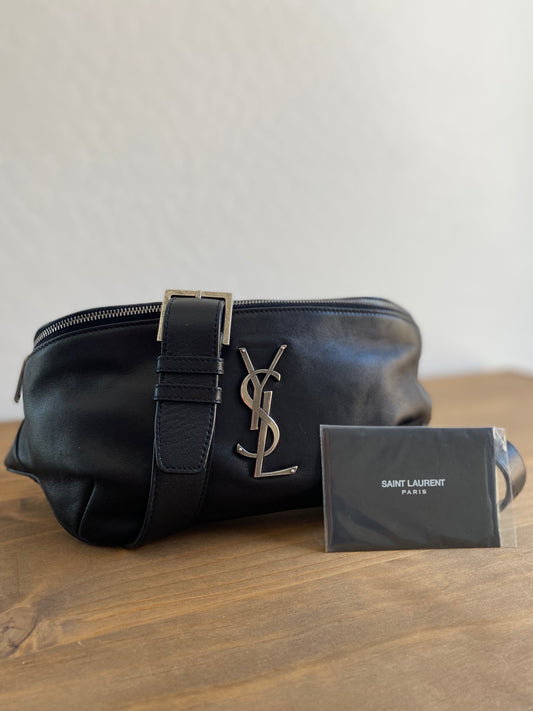 Saint Laurent Cassandre Classic Lambskin Belt Bag