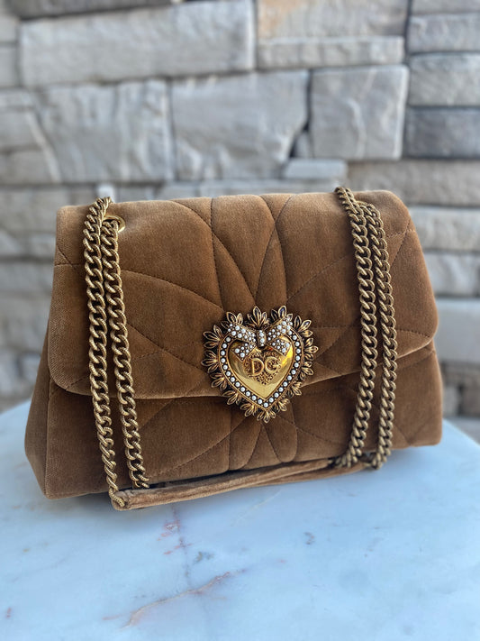 Dolce & Gabbana Velvet Devotion Envelope Shoulder Bag
