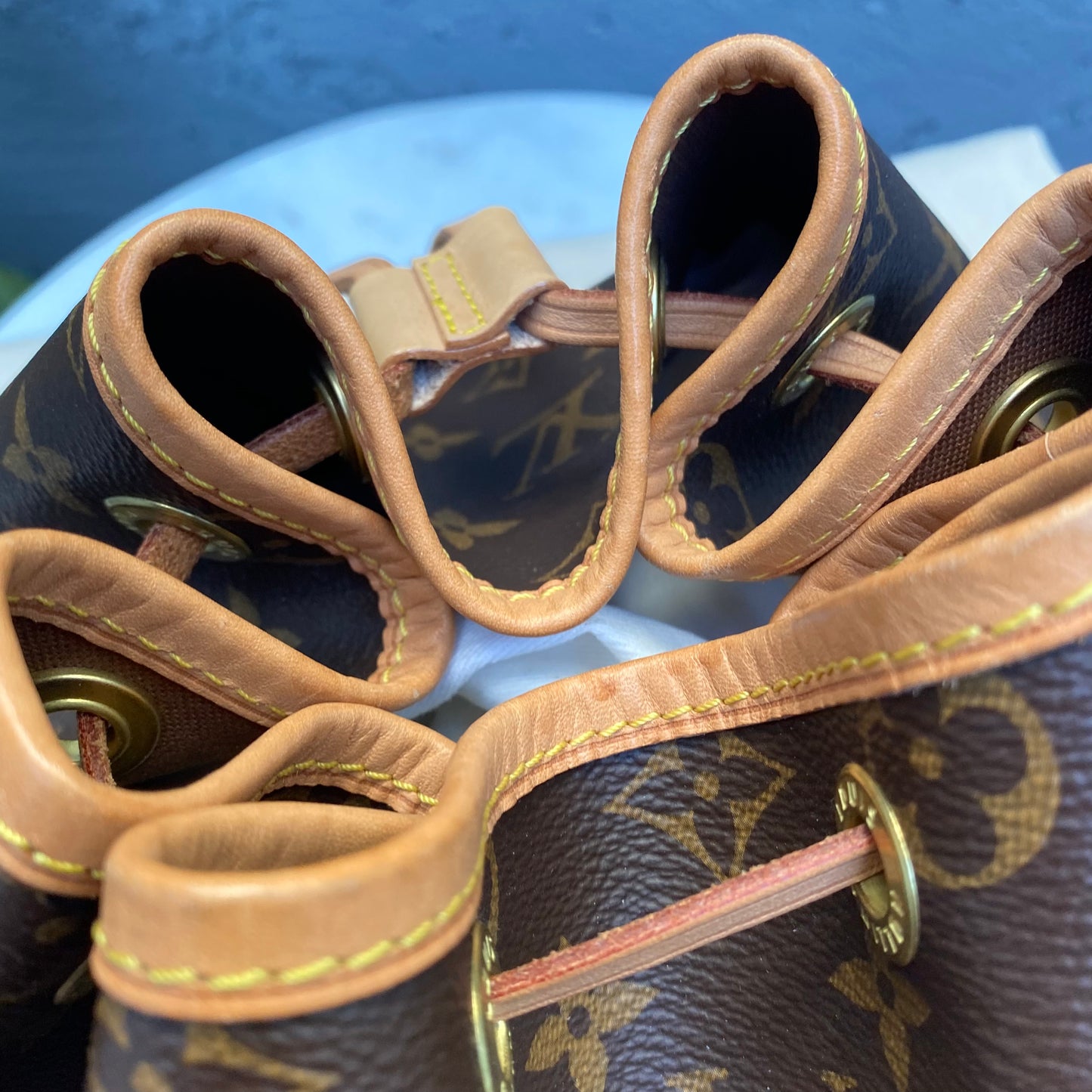 Louis Vuitton Petit Noe Monogram Bucket Bag