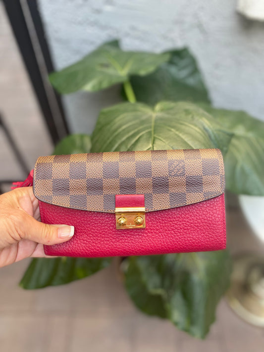 Louis Vuitton Damier Ebene Croisette Wallet