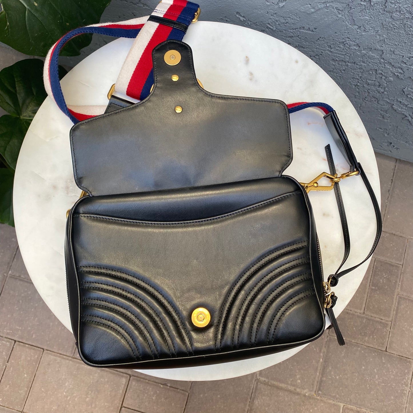 Gucci Marmont Matelasse GG Sylvie Top Handle Crossbody