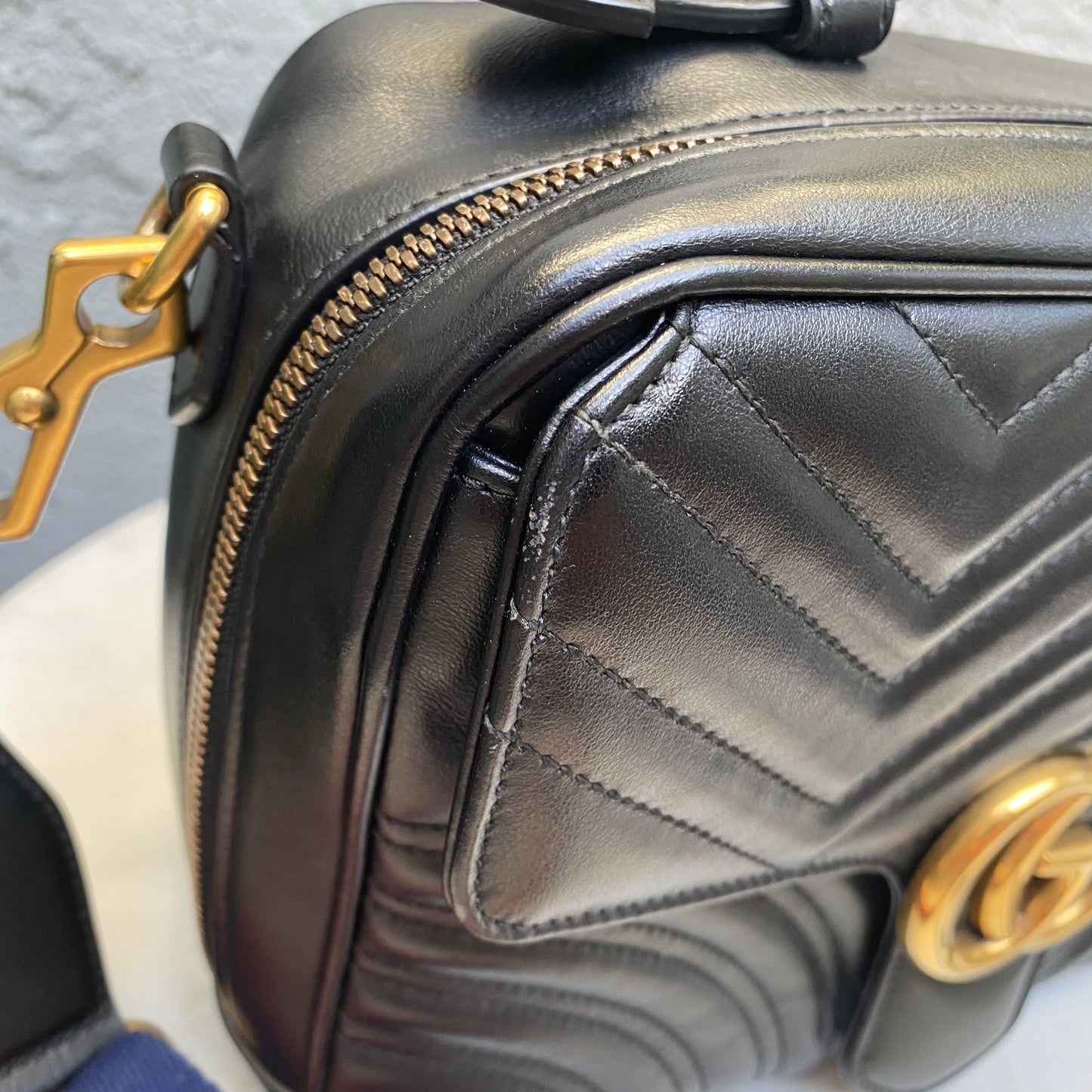 Gucci Marmont Matelasse GG Sylvie Top Handle Crossbody