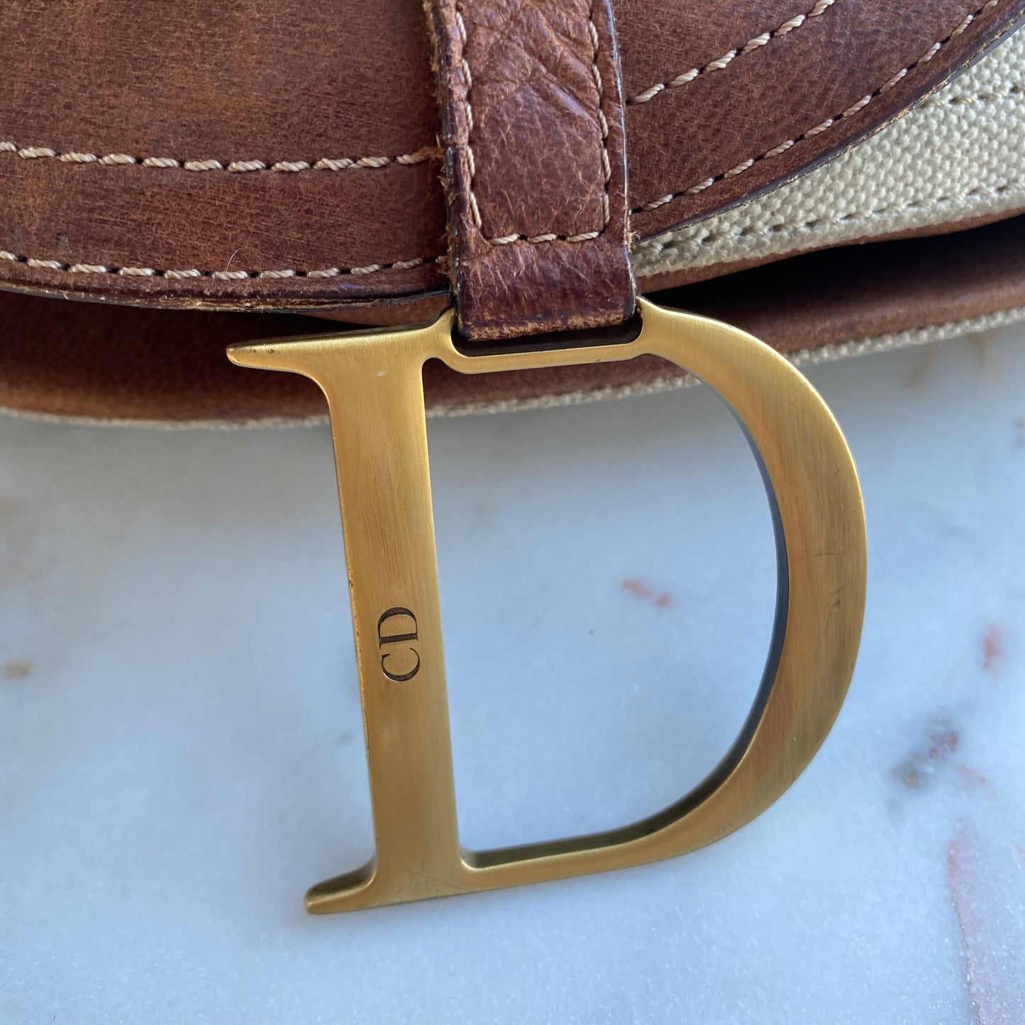 Christian Dior Double Baudrier Vintage Saddle Bag