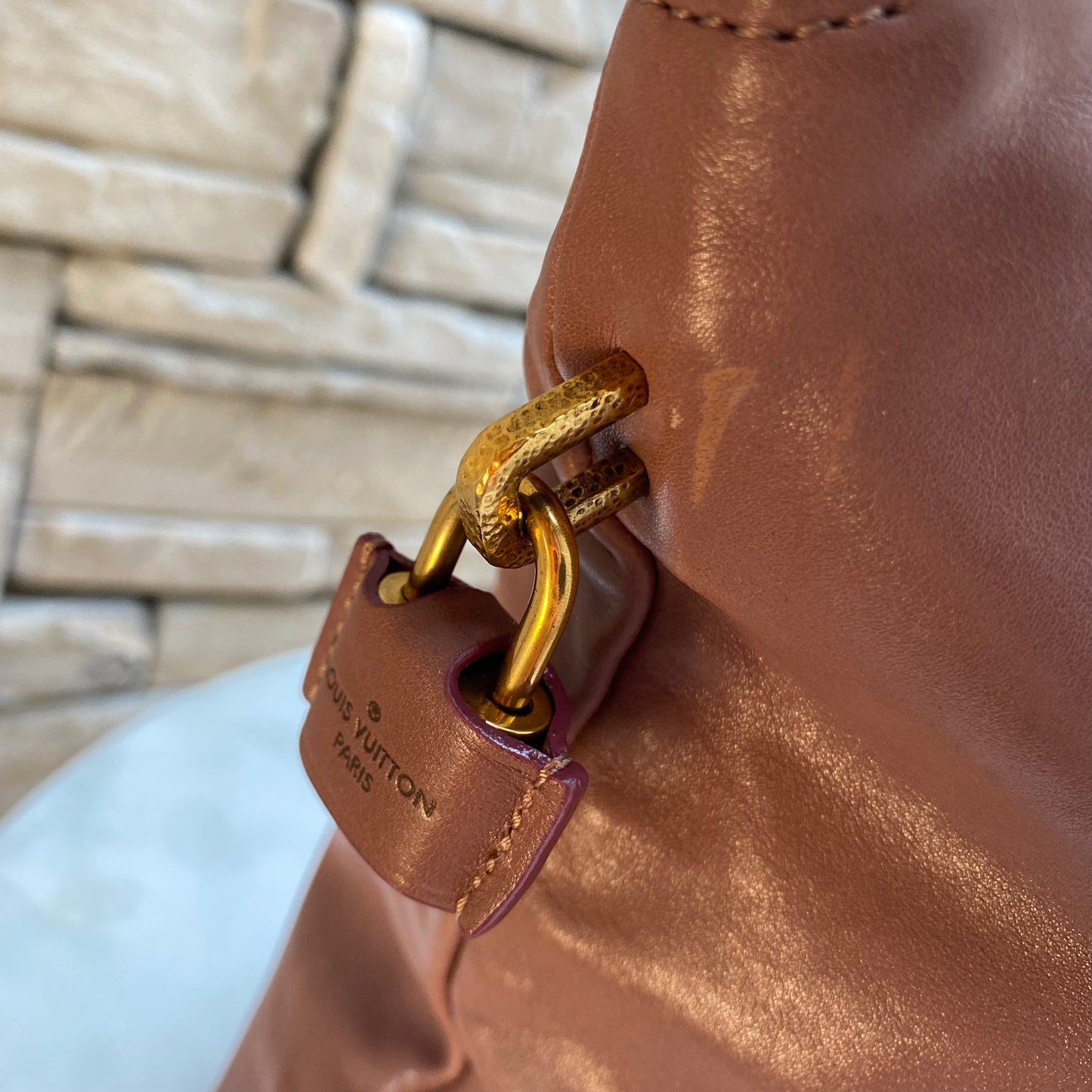 Louis Vuitton Cuir Boudoir Lockit Chain Bag