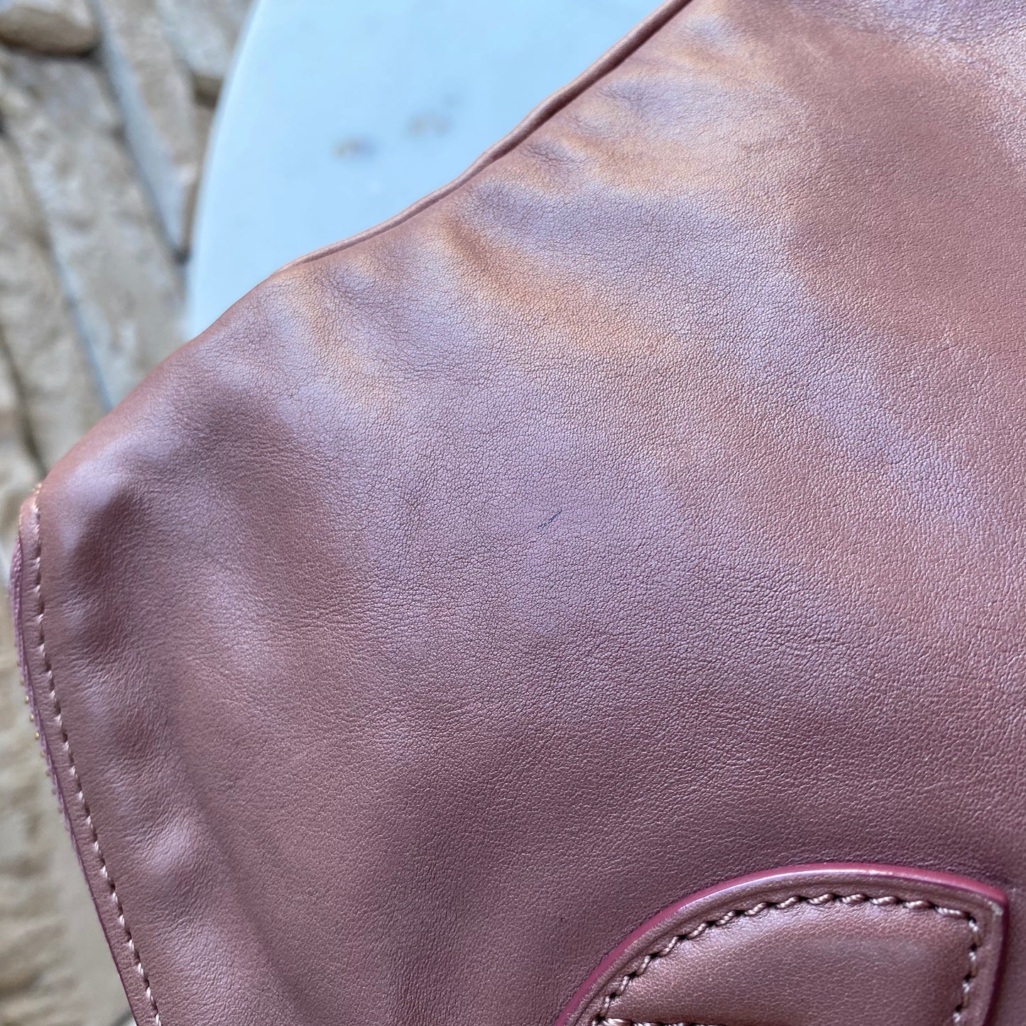 Louis Vuitton Cuir Boudoir Lockit Chain Bag