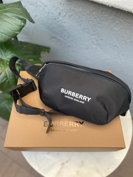 Burberry Logo Print Nylon Sonny Bum Bag