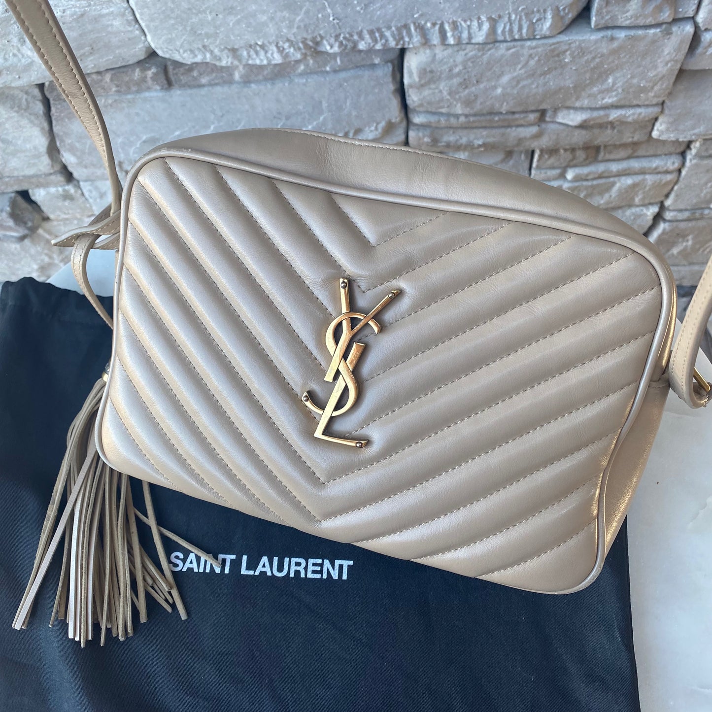 Saint Laurent Lou Matelassé Leather Camera Bag