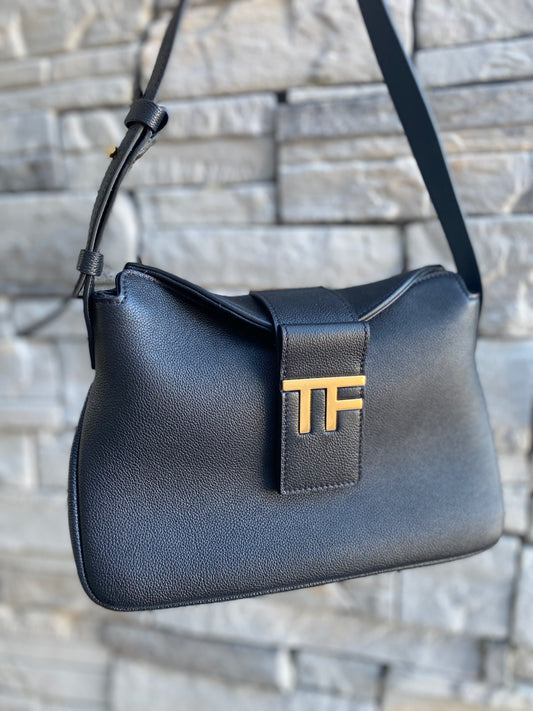 Tom Ford Mini TF Grain Leather Hobo Bag