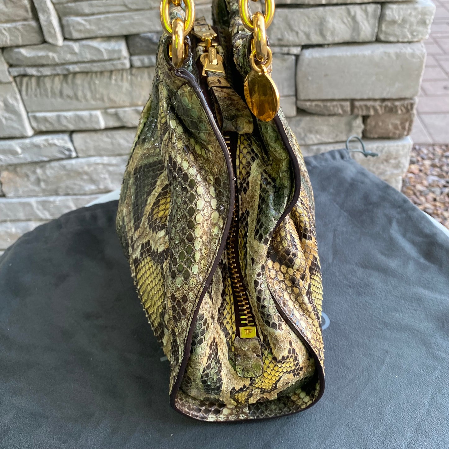Tom Ford Python Carine Shoulder Bag