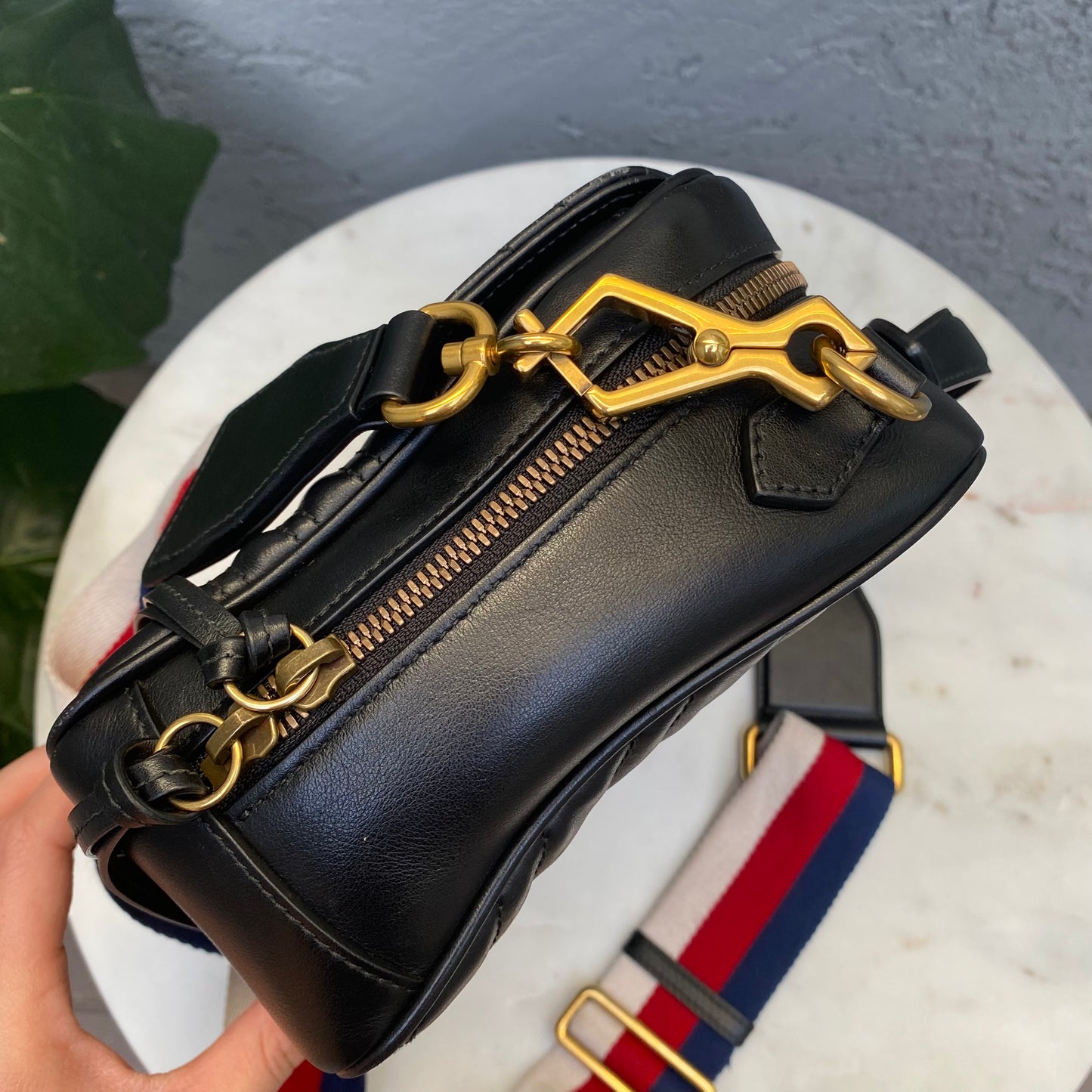 Gucci Marmont Matelasse GG Sylvie Top Handle Crossbody