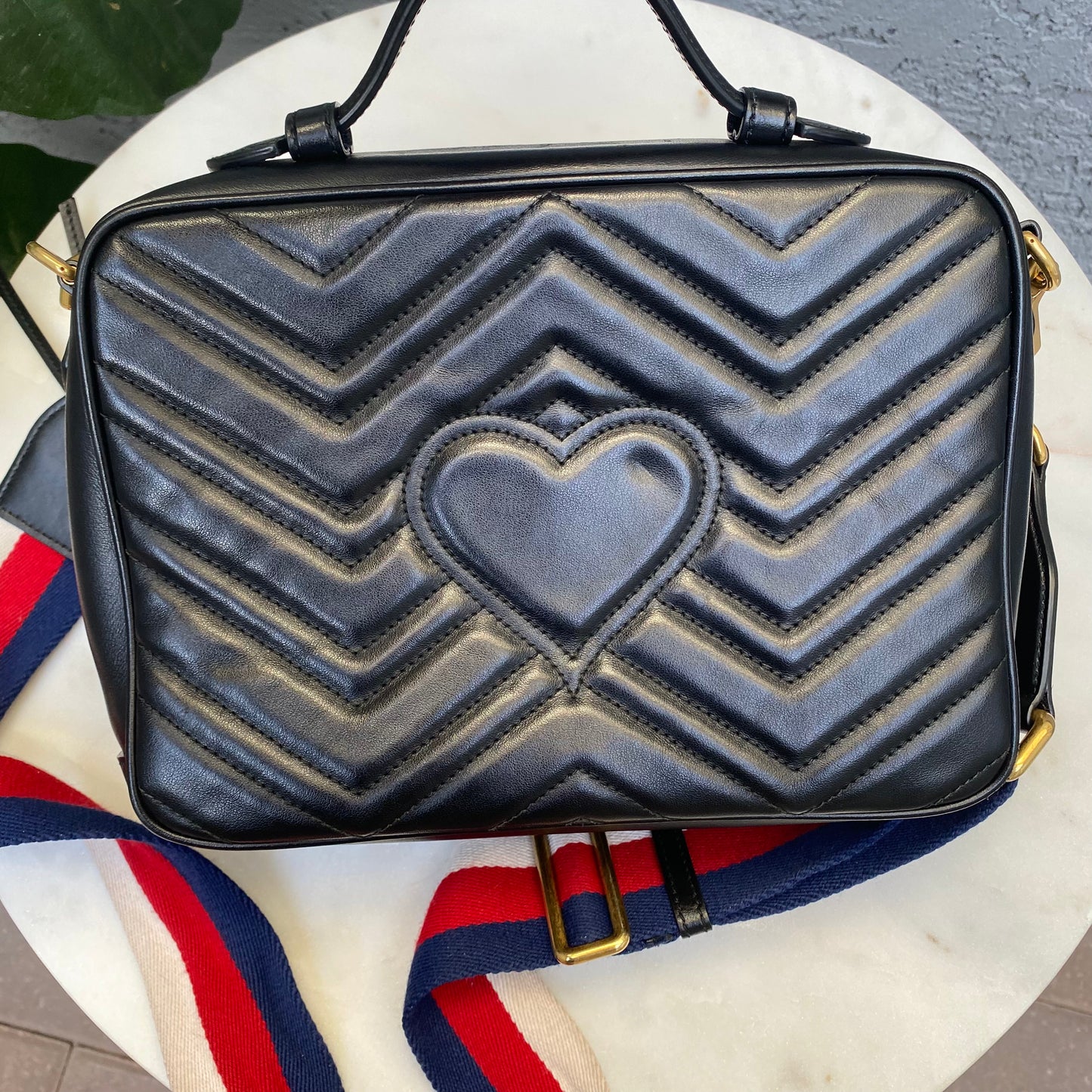 Gucci Marmont Matelasse GG Sylvie Top Handle Crossbody