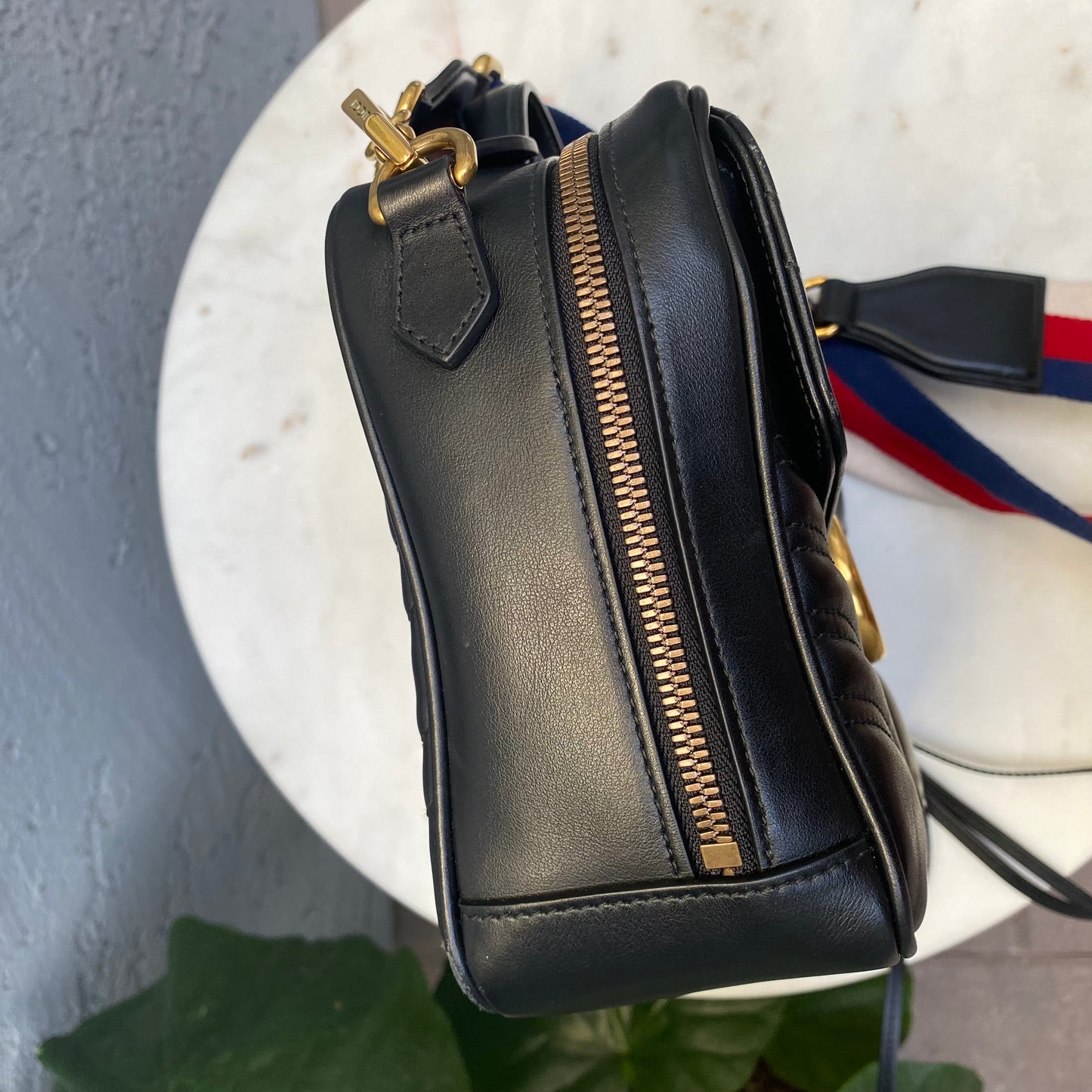 Gucci Marmont Matelasse GG Sylvie Top Handle Crossbody