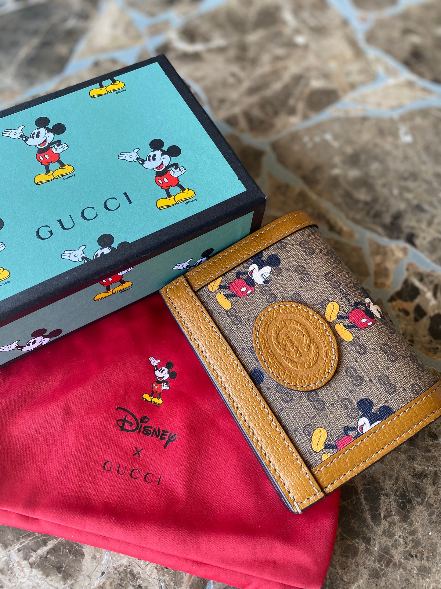 Gucci Micro GG x Disney Compact Wallet