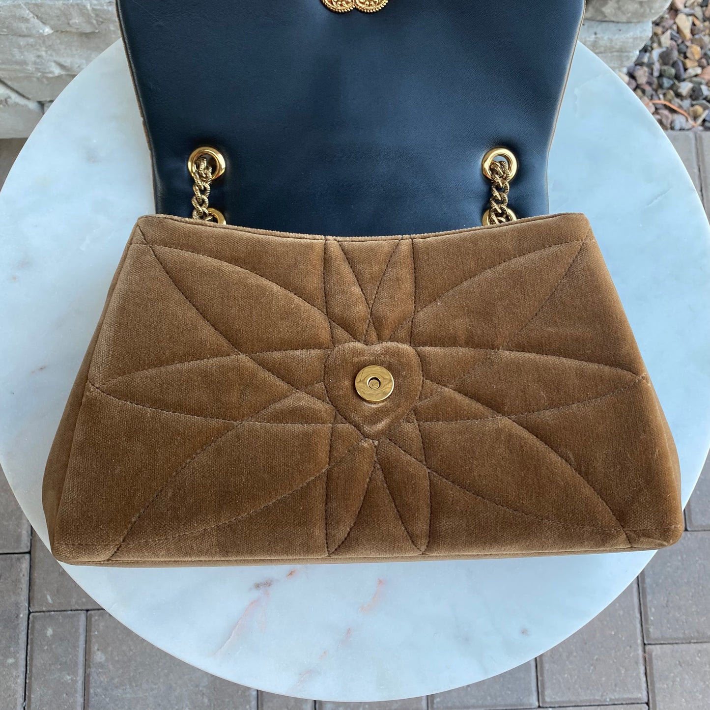 Dolce & Gabbana Velvet Devotion Envelope Shoulder Bag