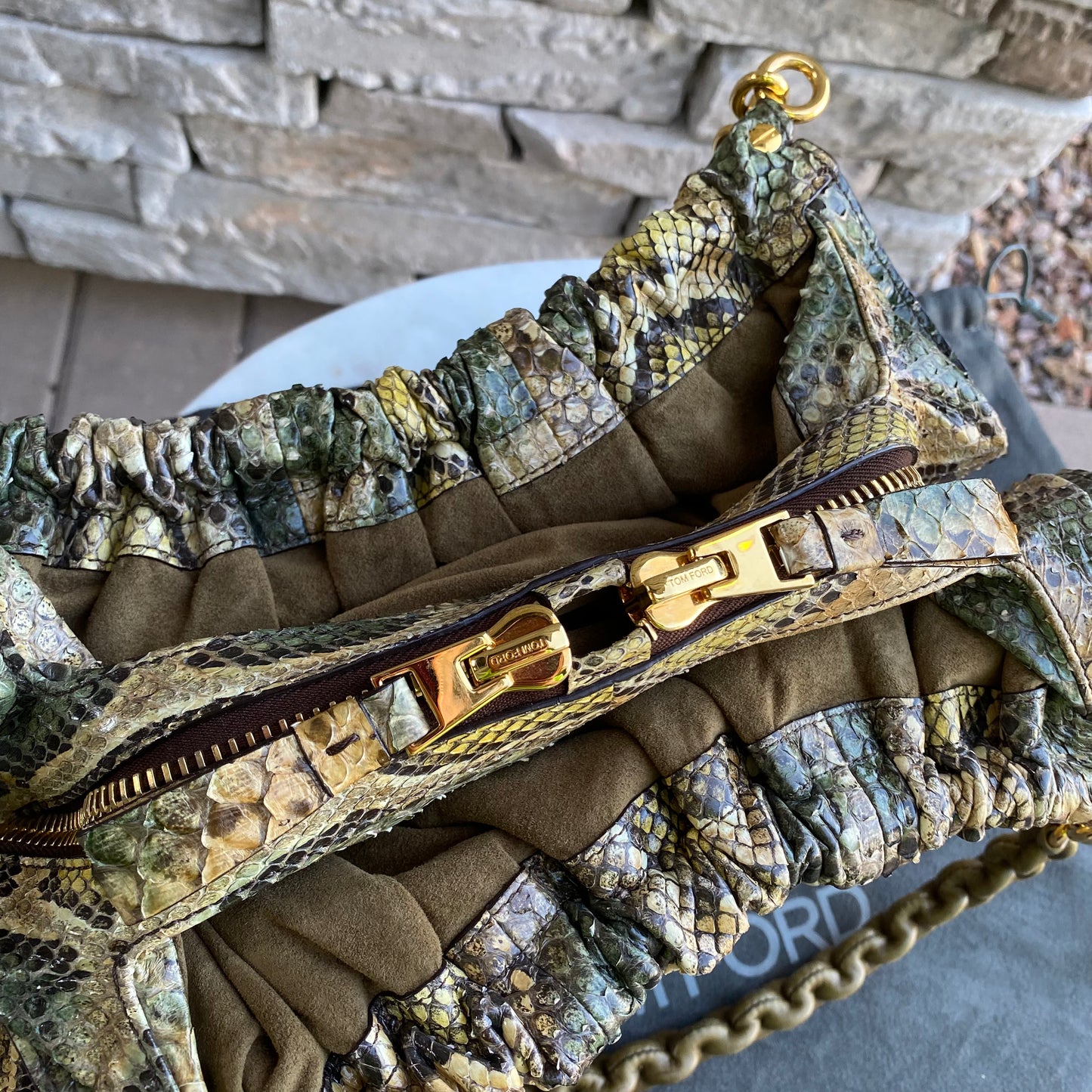 Tom Ford Python Carine Shoulder Bag