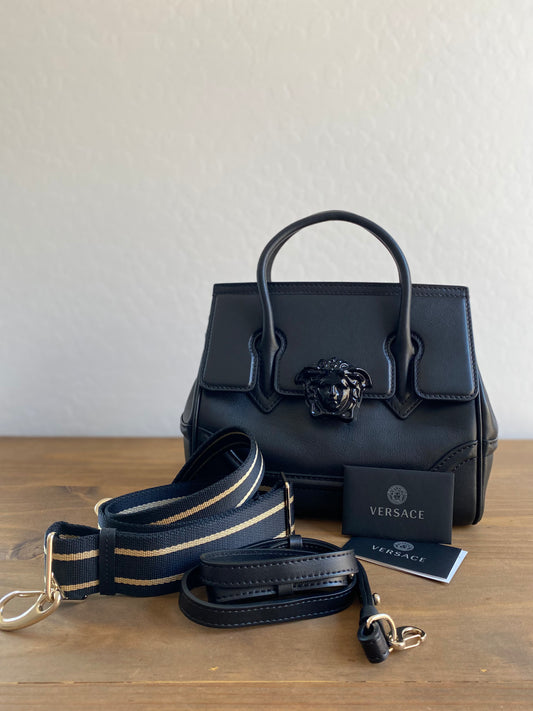 Versace Medium Palazzo Empire Leather Satchel