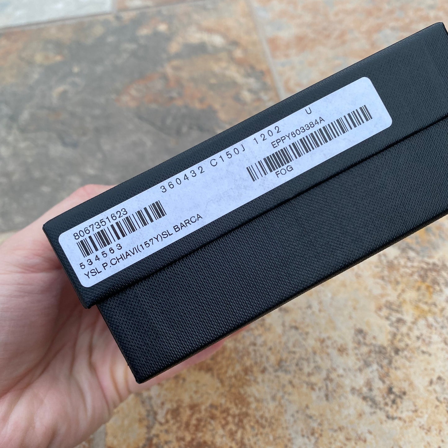 Saint Laurent 6 Ring Leather Key Card Holder