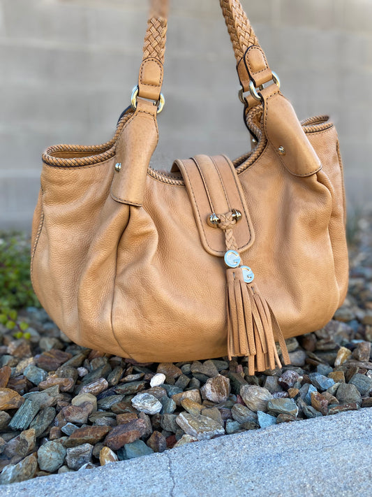 Gucci Marrakech Large Pebbled Leather Hobo